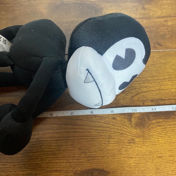 Jakks Pacific Bendy and the Dark Revival Spider Plush Black White Stuffed Toy - Picture 7 of 7